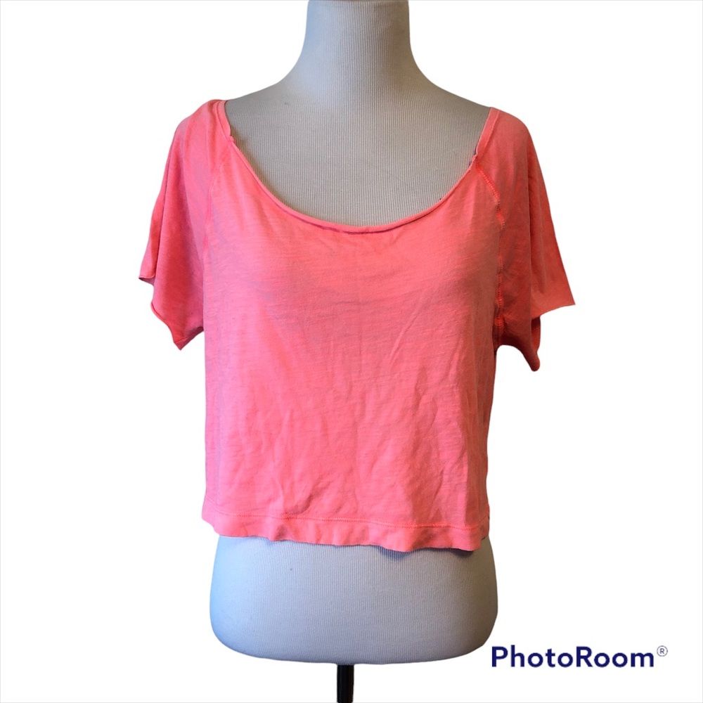 Pink Victoria’s Secret Pink Off the Shoulder Crop Top 
Size Extra Small